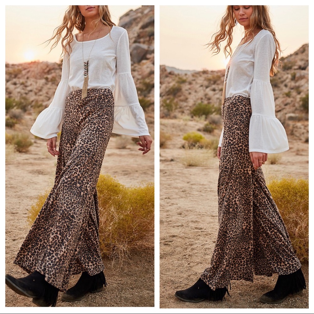 Fabulous Gypsy chic Animal print flounce pants - Picture 5 of 5